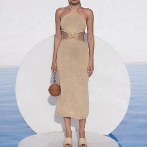 Cult Gaia Halter Midi Dress sz Medium